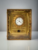 AN AUSTRIAN RECTANGULAR WALL CLOCK