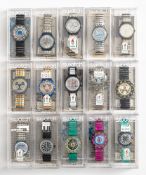 Mixed lot of 15 Swatch watches