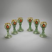 SIX RUMMER GLASSES