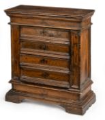 A NORTH ITALIAN BAROQUE WALNUT COMMODE