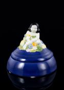 CERAMIC SMALL BOWL AND LID WITH PUTTO