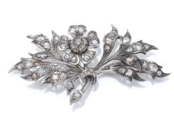 HISTORICAL FLOWER BROOCH