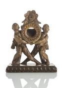 A LOUIS XVI GRAY AND PARCEL GILT POCKET WATCH STAND