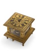 A BAROQUE HORIZONTAL TABLE CLOCK