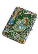 Zigarettenetui mit Cloisonné-Emaille