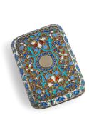Kleines Etui mit Cloisonné-Emaille