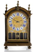 A LOUIS XV BRASS MOUNTED PENDULE RELIGIEUSE