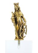 Miniaturfigur aus Silber - Heilige Katharina