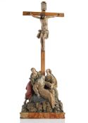 AN EXCEPTIONAL BAROQUE CRUCIFIXION GROUP