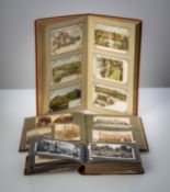 THREE GERMAN POSTCARD ALBUMS