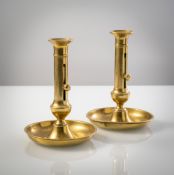 A PAIR OF CANDLESTICKS