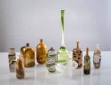 MIXED LOT OF 10 GLASS VASES