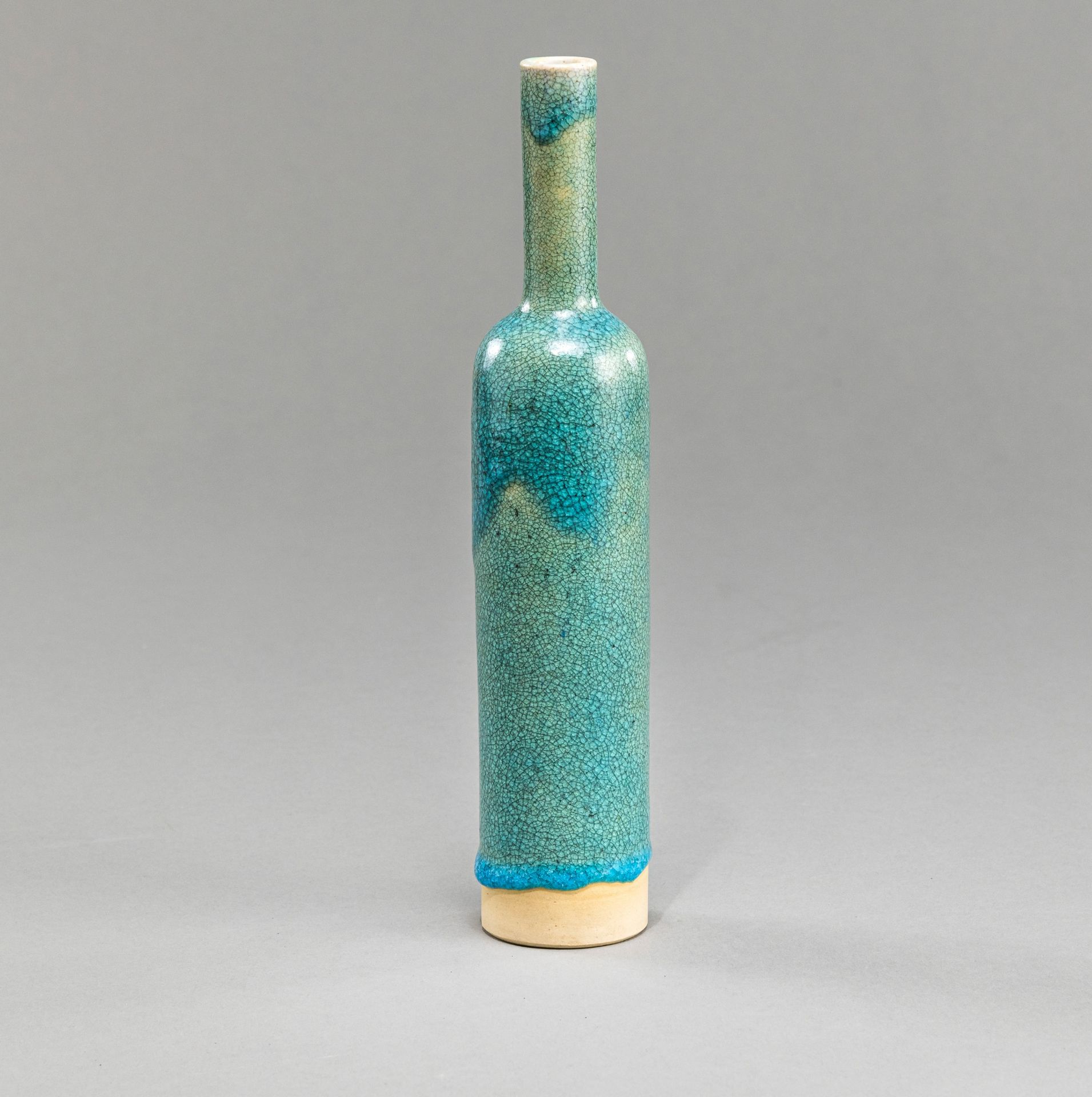 Vase mit Türkisglasur - Bild 2 aus 4