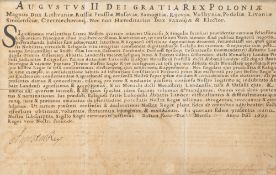 Letter of Appointment by Augustus the Strong