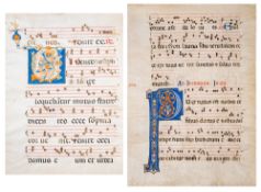 Two Pages from an Antiphonal