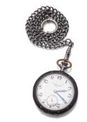 A SILVER AND NIELLO POCKET WATCH