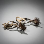 A PAIR OF EQUESTRIAN SPURS