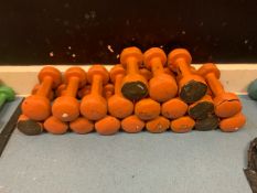 Group Of 20 2KG Reebok Dumbbells