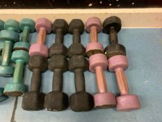 Group Of Assorted 4KG Dumbbells 10