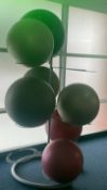 Gym Ball Rack And 7 Balls