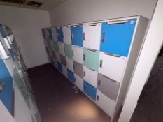 Row Of 36 Pin Lockers