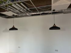 2 x Black Metal Lights, No Reserve
