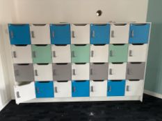 Row Of 28 Pin Lockers