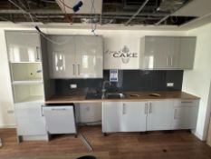 Grey Gloss Built In Kitchen