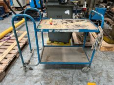 Blue Metal Trolley