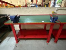 Metal Work bench with 2 Vices