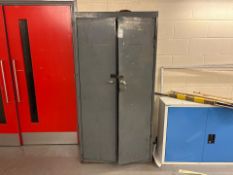 Metal Cupboard and Contents