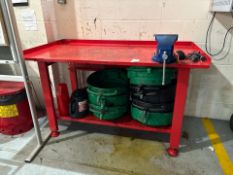 Metal Work Bench with vice