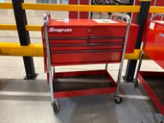 Blue Point Snap On Mobile 7T Roll Cart, Key Present, Contents Included