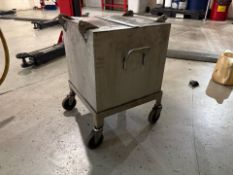 Mobile Metal Oil Bin - No Reserve