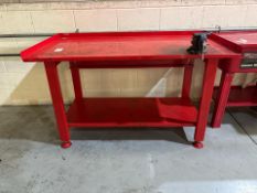 Metal Work Bench with Vice