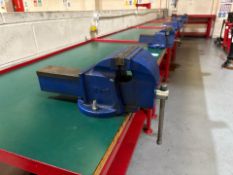 Metal Work Bench With 2 Vices