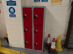 2 x 3 Door Locker Units, PIN Coded