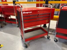 Blue Point Snap On Mobile 7T Roll Cart, Key Present, Contents Included