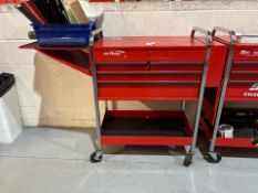 Blue Point Snap On Mobile 7T Roll Cart, Key Present, Contents Included