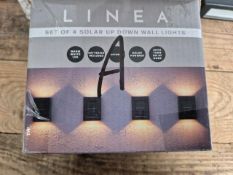 Linea Set Of Four Solar Up Down Wall Lights