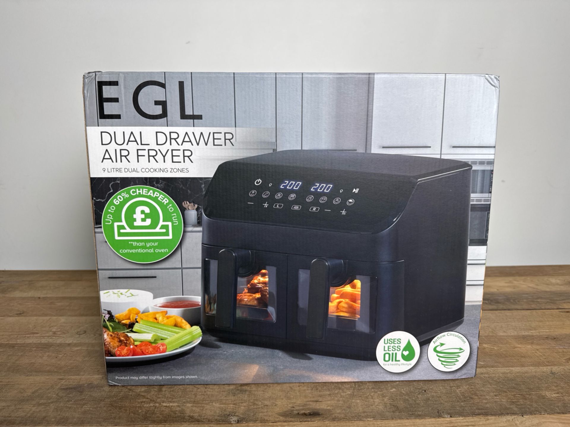 EGL 9L Dual Drawer Air Fryer