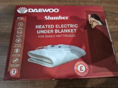 Daewoo Slumber Heated Electric Under Blanket