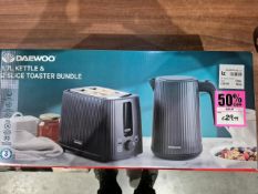 Daewoo 1.7ltr Kettle And 2 Slice Toaster