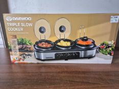 Daewoo Triple Slow Cooker