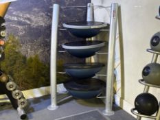 Bosu Ball Stand and Four Bosu Balls