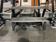 Black Metal Kettlebell Rack