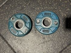 Pair Of 2.5kg Hammer Strength Weight Plates