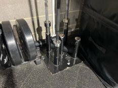 Black Metal Barbell Rack