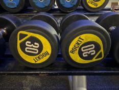 Pair Of 30kg Rockit Dumbbells