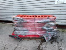 Pallet of Orange Plastic Saftey Barriers - No reserve